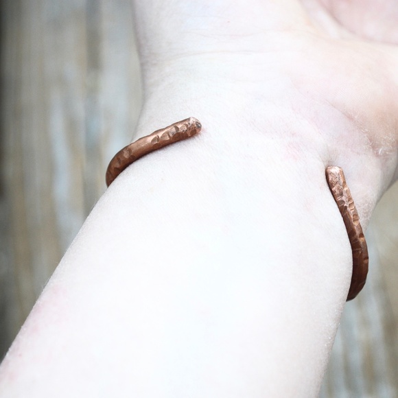 Kambaba Jasper Solid Copper Cuff Bracelet Artisan - Picture 6 of 6
